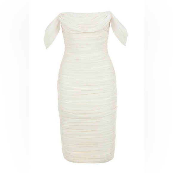House of CB London Ivory Carlotta Dress - Picture 6 of 11